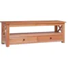 Image de vidaXL Meuble TV 115x30x40 cm Bois d'acajou massif
