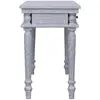 Image de Consoles VidaXL  Bureau  Bois d'acajou massif 115x50x78 cm Gris P31668808
