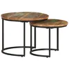 Image de vidaXL Tables gigognes 2 pcs Bois de rÃ©cupÃ©ration massif