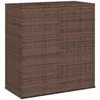 Image de Vidaxl BoÃ®te Ã Coussins De Jardin RÃ©sine TressÃ©e 100x49x103,5cm Marron