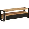 Image de vidaXL Meuble TV 120x30x40 cm Bois massif de manguier