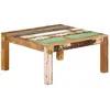 Image de Vidaxl Table Basse 80x80x40 Cm Bois De RÃ©cupÃ©ration Massif