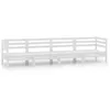 Image de Vidaxl Salon De Jardin 4 Pcs Blanc Bois De Pin Massif