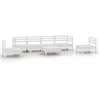 Image de Vidaxl Salon De Jardin 7 Pcs Blanc Bois De Pin Massif