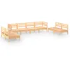 Image de Vidaxl Salon De Jardin 8 Pcs Bois De Pin Massif
