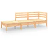 Image de Vidaxl Salon De Jardin 3 Pcs Bois De Pin Massif