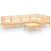 Image de Vidaxl Salon De Jardin 6 Pcs Bois De Pin Massif