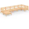 Image de Vidaxl Salon De Jardin 7 Pcs Bois De Pin Massif