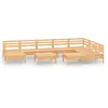 Image de Vidaxl Salon De Jardin 10 Pcs Bois De Pin Massif