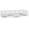 Image de Vidaxl Salon De Jardin 8 Pcs Blanc Bois De Pin Massif