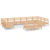 Image de Vidaxl Salon De Jardin 12 Pcs Bois De Pin Massif