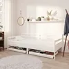 Image de vidaXL Lit de jour sans matelas avec tiroirs 90x200 cm blanc