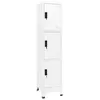 Image de vidaXL Armoire Ã  casiers Blanc 38x45x180 cm Acier