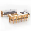 Image de Vidaxl Salon De Jardin 8 Pcs Avec Coussins Bois D'acacia Solide