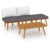 Image de Vidaxl Salon De Jardin 4 Pcs Avec Coussins Bois D'acacia Solide
