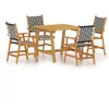 Image de Vidaxl Ensemble De Salle Ã Manger De Jardin 5 Pcs Bois D'acacia Solide