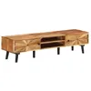 Image de vidaXL Meuble TV 145x35x35 cm Bois d'acacia massif