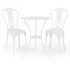 Image de Vidaxl Ensemble De Bistro 3 Pcs Aluminium CoulÃ© Blanc
