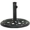 Image de Vidaxl Socle De Parasol Vert 44x44x31 Cm Fonte