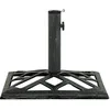 Image de Vidaxl Socle De Parasol Vert 44x44x31 Cm Fonte