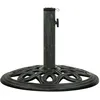 Image de Vidaxl Socle De Parasol Vert 40x40x32 Cm Fonte