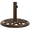 Image de Vidaxl Socle De Parasol Bronze 40x40x32 Cm Fonte