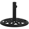 Image de Vidaxl Socle De Parasol Noir 44x44x32 Cm Fonte