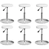 Image de vidaXL Chaises de salle Ã  manger 6 pcs Blanc Similicuir