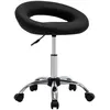 Image de vidaXL Chaise pivotante Ã  manger Noir Similicuir