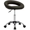 Image de vidaXL Chaise pivotante de salle Ã  manger Marron Similicuir