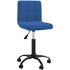 Image de vidaXL Chaise pivotante de salle Ã  manger Bleu Velours