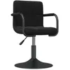 Image de Vidaxl Chaise De Salle Ã  manger Noir Velours
