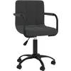 Image de vidaXL Chaise pivotante de salle Ã  manger Noir Velours