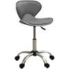 Image de vidaXL Chaise de bureau Gris Similicuir