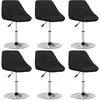 Image de Vidaxl Chaises De Salle Ã  manger 6 Pcs Noir Similicuir
