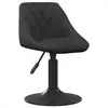Image de Fauteuils VidaXL  Fauteuil  Chaise pivotante en velours noir P31600183