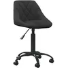 Image de vidaXL Chaise de bureau Noir Velours