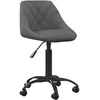 Image de vidaXL Chaise de bureau Gris foncÃ© Velours