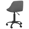 Image de Chaises VidaXL  Chaise de bureau  Velours Gris foncé P31600200