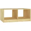 Image de Vidaxl Table Basse 75x50x33,5 Cm Bois De Pin Massif