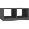 Image de vidaXL Table basse Gris 75x50x33,5 cm Bois de pin massif