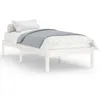 Image de vidaXL Cadre de lit Blanc Bois de pin massif 75x190 cm UK petit simple