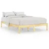 Image de Cadre de Lit lot 1 Bois Massif Pin Naturel 160x200 cm Double Robuste