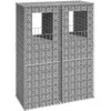 Image de Vidaxl Poteaux Ã Panier De Gabion 2 Pcs 50x50x140 Cm Fer