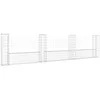Image de Vidaxl Panier De Gabion En Forme De U Avec 4 Poteaux Fer 380x20x100 Cm