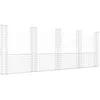 Image de Vidaxl Panier De Gabion En Forme De U Avec 5 Poteaux Fer 500x20x200 Cm