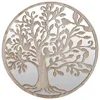Image de Vidaxl Miroir De Jardin Sable 40x2,5cm Fer Rond Utilisation ExtÃ£Â©Rieure