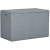 Image de Vidaxl BoÃ®te De Rangement De Jardin 180 L Gris Pp Aspect Bois
