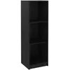 Image de vidaXL BibliothÃ¨que/SÃ©parateur de piÃ¨ce Noir 36x33x110 cm Pin massif