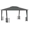 Image de Vidaxl Tonnelle Avec Parois Et Toit Double 3x4 M Anthracite